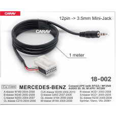AUX-кабель CARAV 18-002 MERCEDES-BENZ 2004+ / 12pin -> 3.5mm mini-jack)