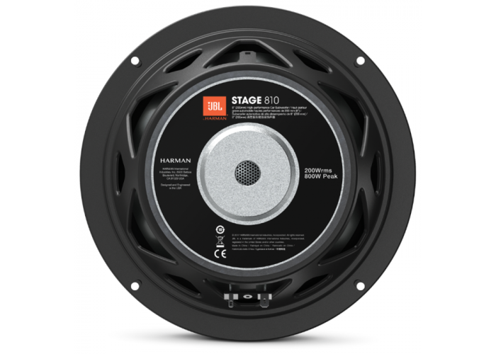 Автомобильный сабвуфер JBL Stage 810