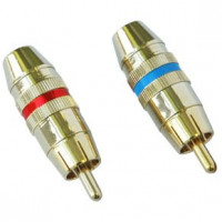 Incar Разъем RCA цвет - золото 25шт.красн+25шт.син.упак