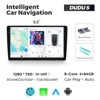 Штатная автомагнитола DUDU5 4+64GB 9.5"