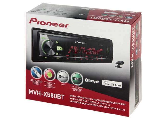 Автомагнитола PIONEER MVH-X580BT