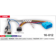 Комплект проводов CARAV 16-012 (16-pin) для подключения Android ГУ HONDA 1999-2005 / SUZUKI 2001+