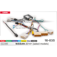 Комплект проводов CARAV 16-035 (16-pin) для подключения Android ГУ NISSAN 2014+ 