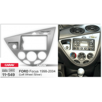 Рамка CARAV 11-549 2 DIN FORD Focus 1998-2004 (серебро / руль слева)