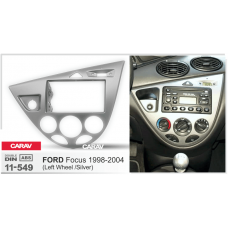 Рамка CARAV 11-549 2 DIN FORD Focus 1998-2004 (серебро / руль слева)