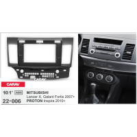 Рамка CARAV 22-006 10.1" MITSUBISHI Lancer X, Galant Fortis 2007+/Proton Inspira 2010+
