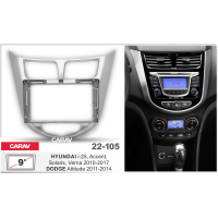 Рамка CARAV 22-105 9" HYUNDAI Solaris, i25, Accent, Verna 2010-17 / DODGE Attitude 2011-14