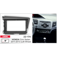 Рамка CARAV 22-174 9" HONDA Civic Sedan 2011-2013 (руль слева)