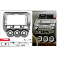 Рамка CARAV 22-213 9" HONDA Fit, Jazz, City 2002-08 (без климат контроля / руль справа)