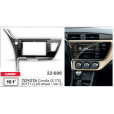 Рамка CARAV 22-696 10.1" TOYOTA Corolla (E170) 2017+ (руль слева / Ver.2)