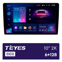 Штатная автомагнитола TEYES 6+128GB CC3 2k 10"